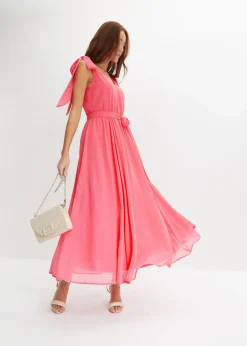 Chiffonkleid mit Schleifendetails