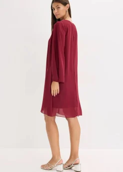 Chiffonkleid mit Strassstein-Applikation