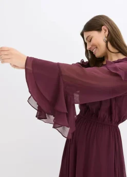 Chiffonkleid mit Volants