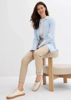 Chinohose aus Viskose-Mix