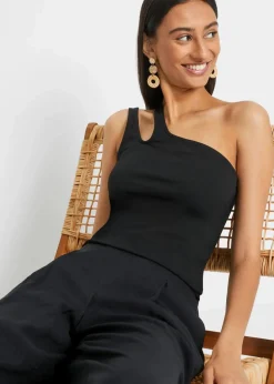 Cold-Shoulder Top mit Bio-Baumwolle