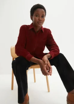 Cordhemd aus reiner Baumwolle