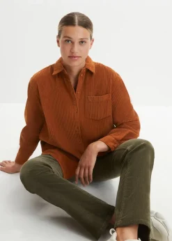 Cordhemd aus reiner Baumwolle