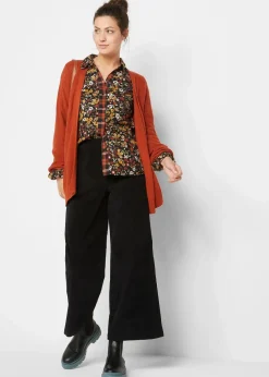 Cordhose mit Bequembund, High Waist