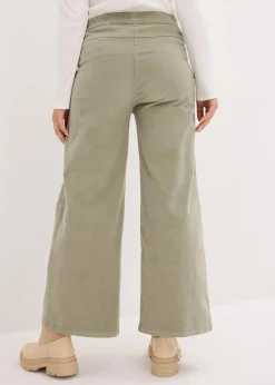 Cordhose mit Bequembund, High Waist