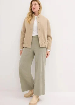 Cordhose mit Bequembund, High Waist
