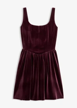 Corsagenkleid aus softem Samt