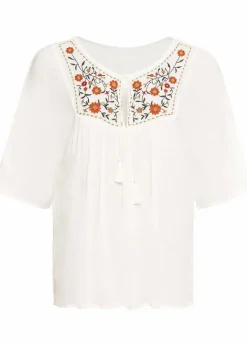 Crincle- Tunika aus softer Viskose