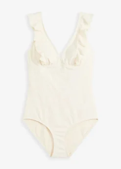 Crochet Badeanzug mit Volant