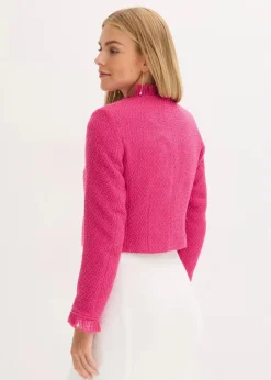 Cropped Bouclé-Blazer