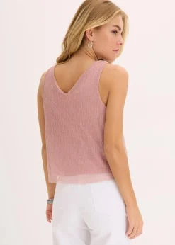 Cropped Top mit tiefem Ausschnitt