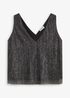 Cropped Top mit tiefem Ausschnitt