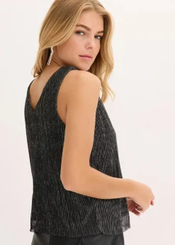 Cropped Top mit tiefem Ausschnitt