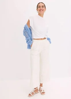 Culotte aus Lochstickerei