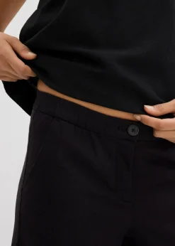 Culotte mit elastischem Bund aus Viskose-Mix