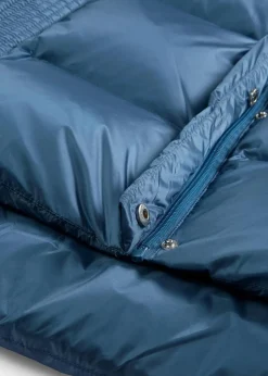 Daunenjacke mit recycelten Daunen​ und Strickärmeln