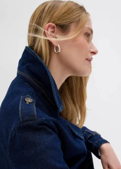 Denim Trenchjacke