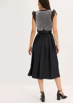 Dirndl mit glänzendem Mieder (2-tlg.Set)