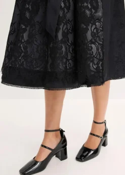 Dirndl mit glänzendem Mieder (2-tlg.Set)