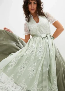 Dirndl mit Jacquard und Stickerei (2-tlg.Set)