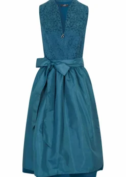 Dirndl mit Jacquardmuster und Schürze in Midilänge (2-tlg.Set)