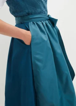 Dirndl mit Jacquardmuster und Schürze in Midilänge (2-tlg.Set)