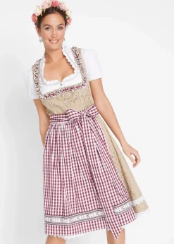 Dirndl mit Schürze, knieumspielend (2-tlg. Set)