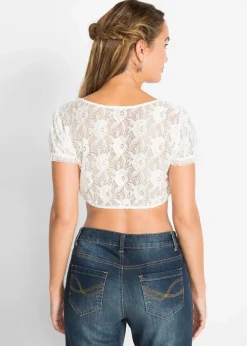Dirndlbluse aus Spitze