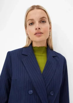Doppelreihiger Blazer aus Viskose-Mix