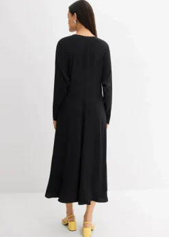 Drapiertes Midikleid