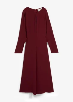 Drapiertes Midikleid