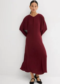 Drapiertes Midikleid