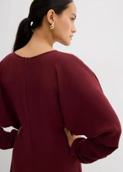 Drapiertes Midikleid