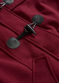 Duffle-Jacke, Wollimitat