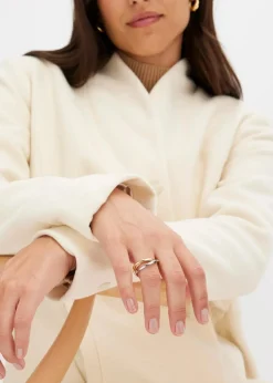 Edelstahl-Wickelring Tricolor