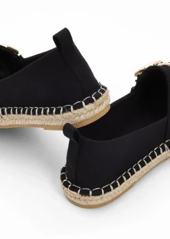Espadrilles mit Schnalle