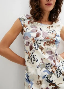 Etuikleid aus Baumwollsatin