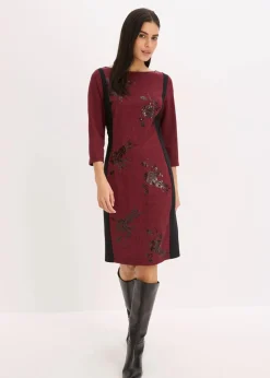 Etuikleid mit Paillettenstickerei