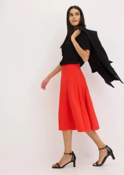 Faltenrock aus softem Viskosemix