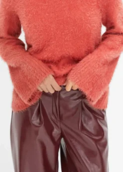 Federgarn-Pullover mit weiten Ärmeln, Boxy-Fit