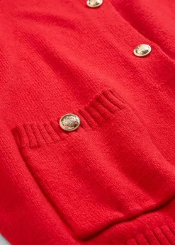 Feinstrickjacke aus Baumwoll-Mix