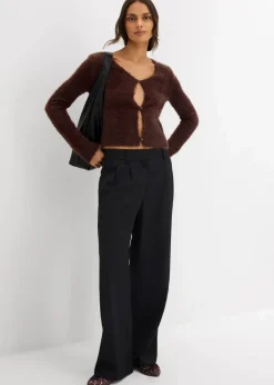 Feinstrickjacke aus Federgarn