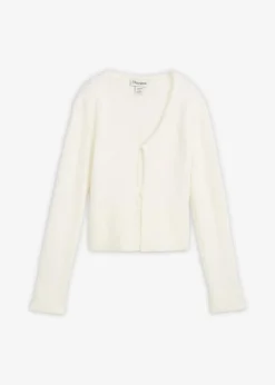 Feinstrickjacke aus Federgarn