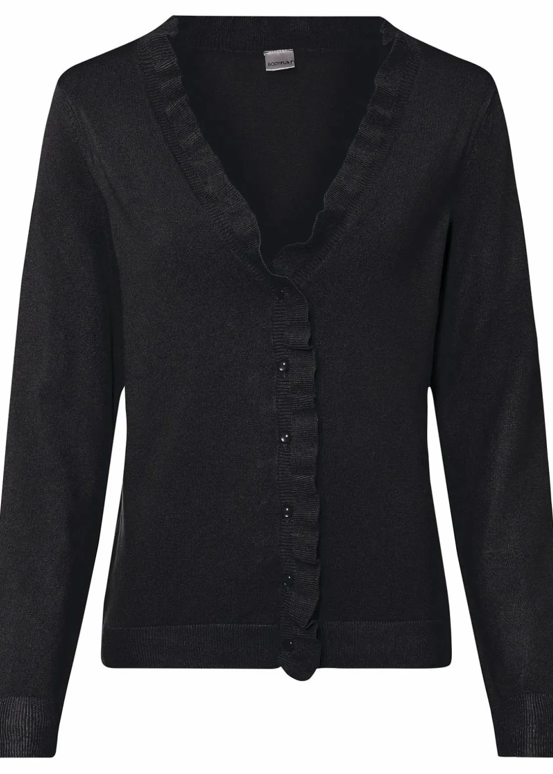 Feinstrickjacke aus fließendem Viskose-Mix