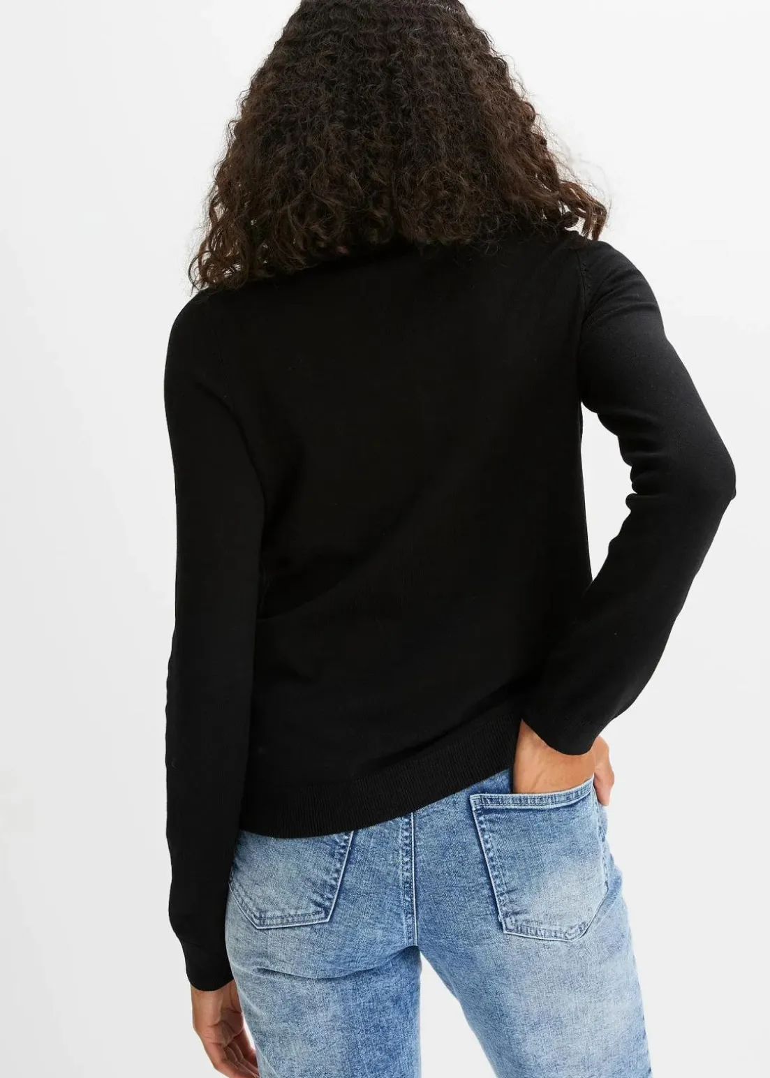 Feinstrickjacke aus fließendem Viskose-Mix