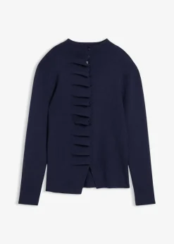 Feinstrickjacke aus softem Viskose-Mix