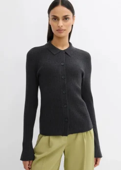 Feinstrickjacke aus Viskose-Mix