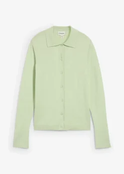 Feinstrickjacke aus weichem Woll-Mix