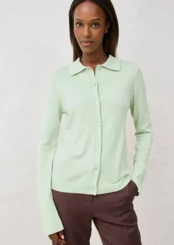 Feinstrickjacke aus weichem Woll-Mix