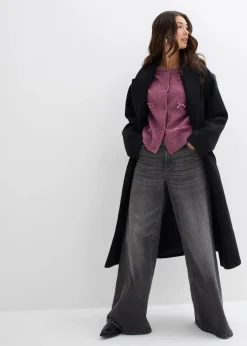 Feinstrickjacke mit Schleifen